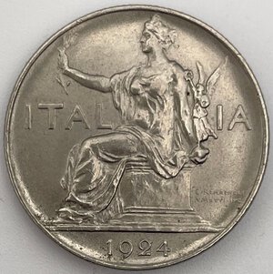 obverse: 1 Lira 1924