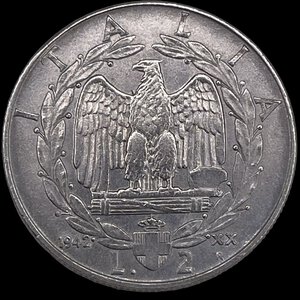 reverse: 2 Lire 1942