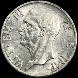 obverse: 5 Lire 1937