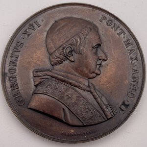 obverse: Gregorio XVI - visita a Viterbo 1841