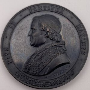 obverse: Pio IX - Bologna, visita all università 1858