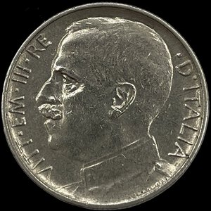 obverse: 50 centesimi 1924 RIGATO