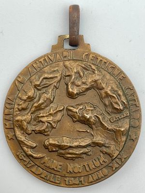 reverse: Medaglia 94° reggimento di fanteria in albania 1941