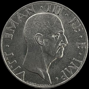 obverse:  50 centesimi 1943