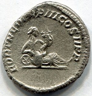 reverse: GETA (209-217). Roma. AR denarius (2,84 gr.). R.\: COS II. BB+. 