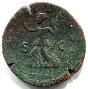 reverse: ALESSANDRO SEVERO (222-235). Roma. AE Sestertius (30 mm. – 18,09 gr.). R.\: PAX AVGVSTI. BB/qBB. Ottima patina verde. 