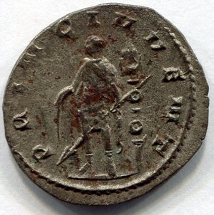 reverse: VALERIANO II (268). AR antoninianus (3,41 gr.). R.\: ; qBB.