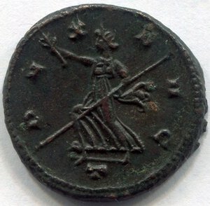 reverse: CLAUDIO II, il gotico (268-270). AE antoninianus (4,56 gr.), R.\: PAX AVG. BB/SPL.