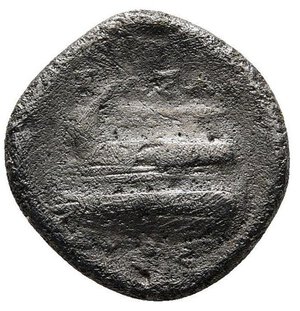 reverse: Bithynia. KIOS (350-300 a.C.). AR Diobolo (13 mm, - 2,29 gr.). D.\: KIA, testa laureata di Apollo a destra; R.\: ΠPOΞENOΣ, prora galea a sinistra; MB. R1.