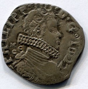 obverse: Napoli. Filippo IV. AR Tarì del 1623. qBB. R2.