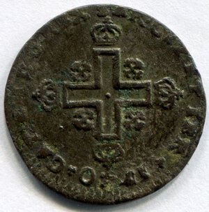reverse: Regno di Sardegna. Re Carlo Emanuele 3° (1730-1773). 1 soldo del 1740. Mi. BB. R1.