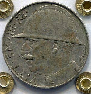 obverse: Regno d Italia. Re Vittorio Emanuele 3° (1900-1946). 20 lire 