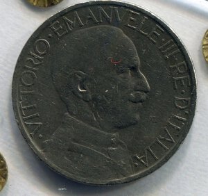 obverse: Regno d Italia. Re Vittorio Emanuele 3° (1900-1946). Buono da 2 lire 