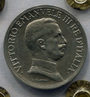 obverse: Regno d Italia. Re Vittorio Emanuele 3° (1900-1946). 1 lira 
