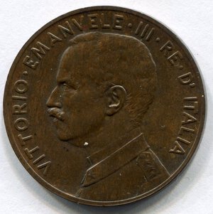 obverse: Regno d Italia. Re Vittorio Emanuele 3° (1900-1946). 5 centesimi 