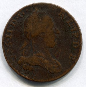 obverse: Belgio (Paesi Bassi Austriaci). Giuseppe 2°. 2 liards del 1789. Cu. MB. R1.