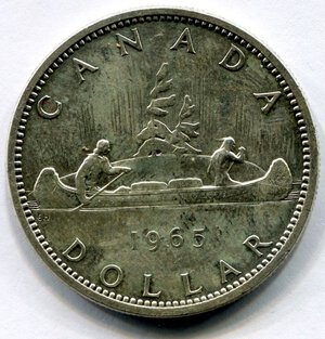 reverse: Canada. Regina Elisabetta 2°. 1 dollaro 