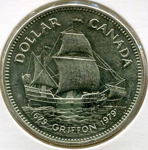 reverse: Canada. Regina Elisabetta 2°. 1 dollaro 