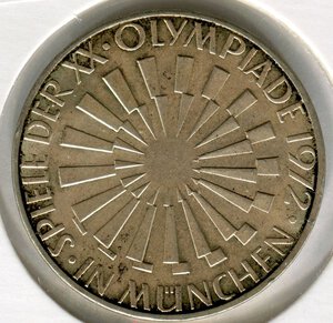 reverse: Germania (ovest). 10 marchi 