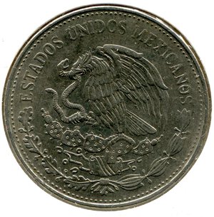 obverse: Messico (Stati Uniti Messicani). 20 pesos del 1982. CuNi. qSPL.