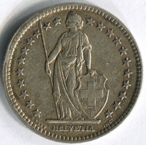 obverse: Svizzera. 2 franchi del 1944. Ag 0.835‰. BB.