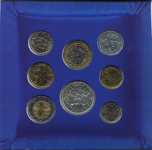 reverse: Repubblica di San Marino. Serie divisionale in folder del 2000. Con moneta commemorativa da 5.000 lire in argento. FDC