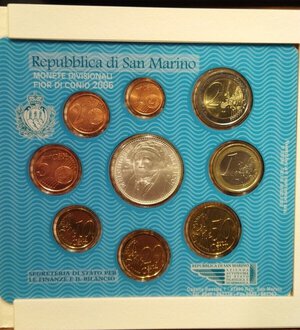 reverse: San Marino. Divisionale del 2006. 8 monete + argento.