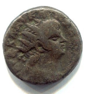obverse: NERONE (54-68). Egitto, Alessandria. AR tetradramma (). D.\: Nerone; R.\: Poppea. qBB. R1. 