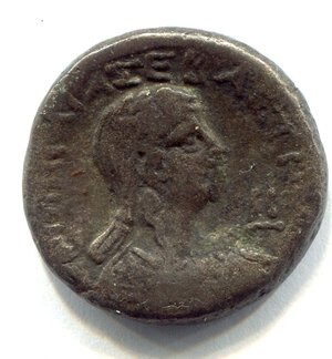 reverse: NERONE (54-68). Egitto, Alessandria. AR tetradramma (). D.\: Nerone; R.\: Poppea. qBB. R1. 