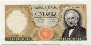 obverse: Repubblica Italiana. 100.000 lire 