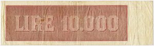 reverse: Repubblica Italiana. 10.000 lire 