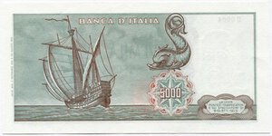 reverse: Repubblica Italiana. 5.000 lire 