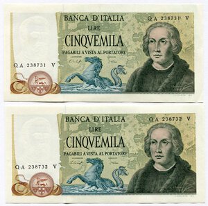 obverse: Repubblica Italiana. 5.000 lire 