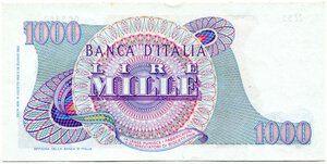 reverse: Repubblica Italiana. 1.000 lire 