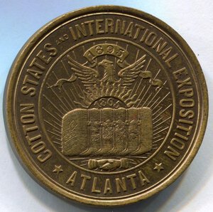 reverse: USA. Medaglia EXPO Atalanta del 1865. R1. Ø 34mm.