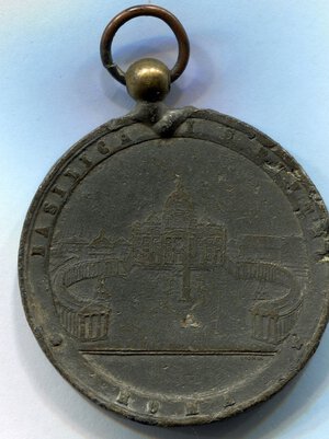 reverse: Vaticano. Medaglia Papa Leone XIII del 1885. NC. BB. Ø 41mm. Appiccagnolo rifuso.