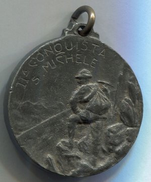 obverse: Italia. Medaglia 2° conquista - San Michele. Primi del 1900. R1. Ø 31,2mm.