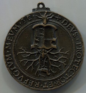 reverse: Italia. Medaglia Margherita De Fois (1516 ?). Rara.qSPL. Ø 42,7mm.