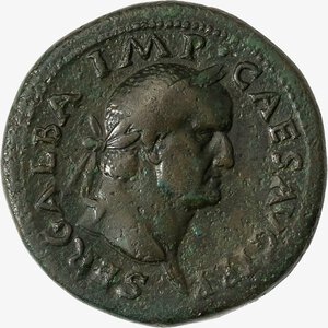 obverse: IMPERO ROMANO, GALBA, 68-69 D.C. - Sesterzio databile al 68 d.C.