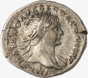 obverse: IMPERO ROMANO, TRAIANO, 98-117 D.C. - Denario databile al 103-111 d.C.