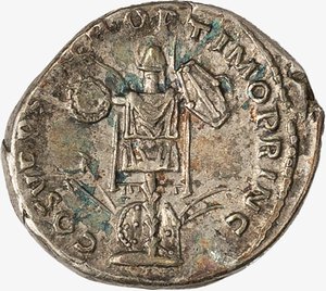 reverse: IMPERO ROMANO, TRAIANO, 98-117 D.C. - Denario databile al 103-111 d.C.