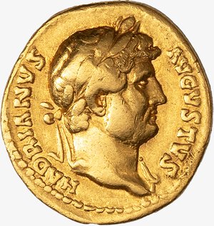obverse: IMPERO ROMANO, ADRIANO, 117-138 D.C. - AUREO databile al 125-128 d.C.
