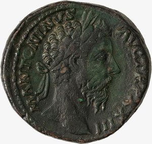 obverse: IMPERO ROMANO, MARCO AURELIO, 161-180 D.C. - Sesterzio databile al 168-169 d.C.