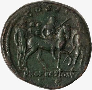 reverse: IMPERO ROMANO, MARCO AURELIO, 161-180 D.C. - Sesterzio databile al 168-169 d.C.