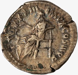 reverse: IMPERO ROMANO, MARCO AURELIO, 161-180 D.C. - Denario databile al 179 d.C.