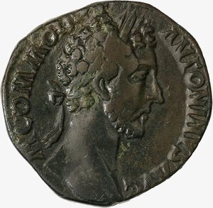 obverse: IMPERO ROMANO, COMMODO, 180-192 D.C. - Sesterzio databile al 181-182 d.C.