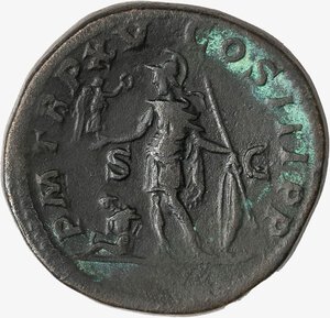 reverse: IMPERO ROMANO, CARACALLA, 211-217 D.C. - Sesterzio databile al 212 d.C.