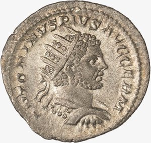 obverse: IMPERO ROMANO, CARACALLA, 211-217 D.C. - Antoniniano databile al 215 d.C.