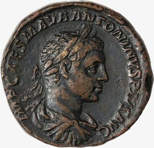 obverse: IMPERO ROMANO, ELIOGABALO, 218-222 D.C. - Sesterzio databile al 220 d.C.