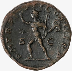 reverse: IMPERO ROMANO, ELIOGABALO, 218-222 D.C. - Sesterzio databile al 220 d.C.